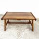 Modernist laminated wood coffee table, 1970.
