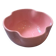 Handmade enameled ceramic bowl with pink clover flower Barbapapa