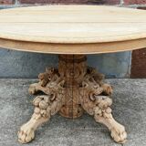 Oval oak table