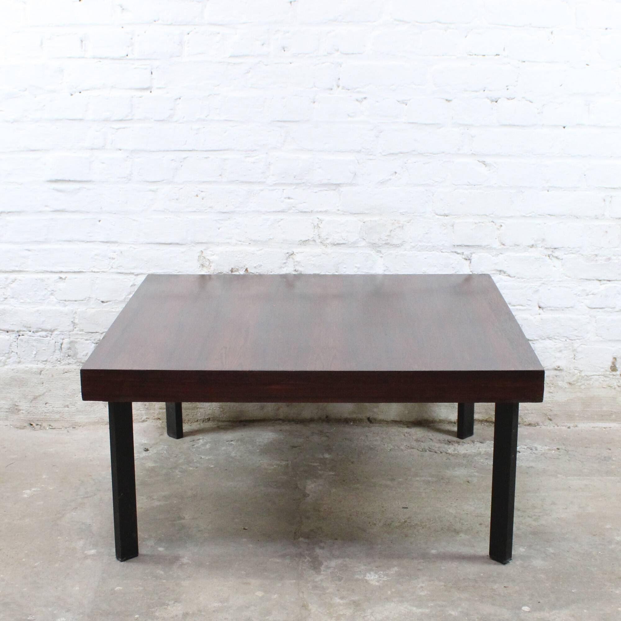 Square teak coffee table by Pierre Guariche for Meurop