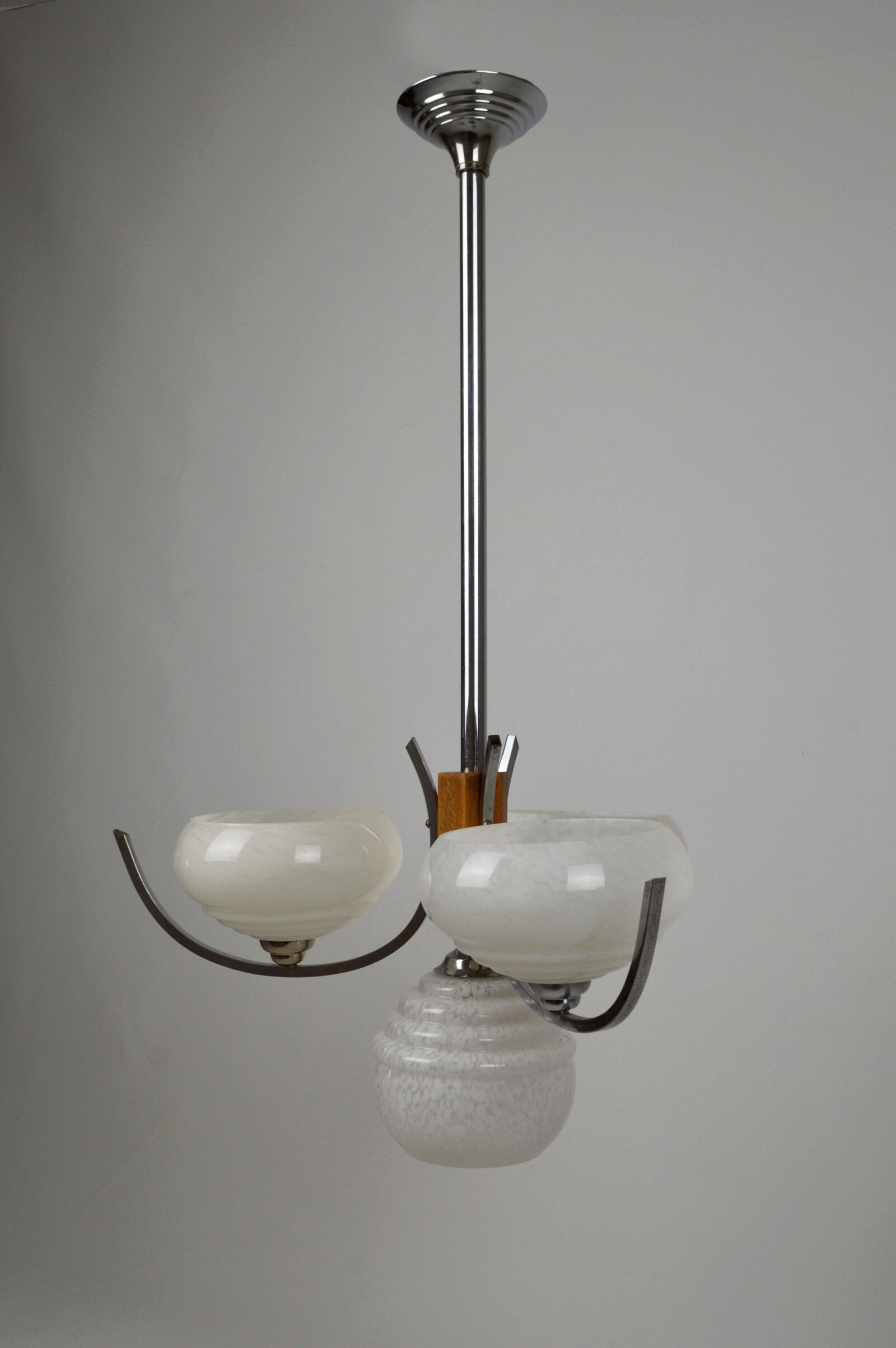 Art deco modernist chandelier, 1940