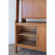 Bibliothèque avec secrétaire vintage en bois 1950