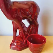 Art Deco St Clément Faience Biche