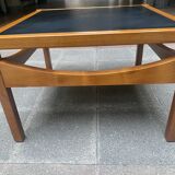 Table basse Reverso noir/ blanc - Bernard Vuarnesson -Années 70