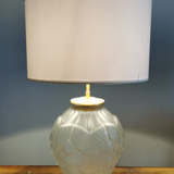 Pair of polished glass art deco lamp