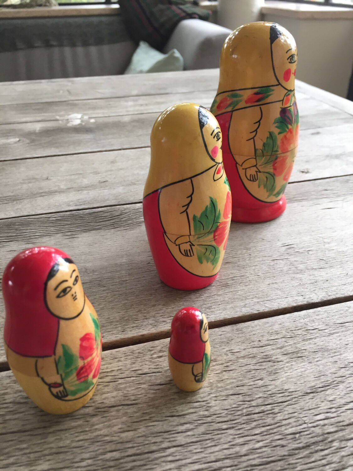 4 Russian dolls made in USSR