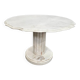 White drapery marble Italy / Neo Classic side / coffee table