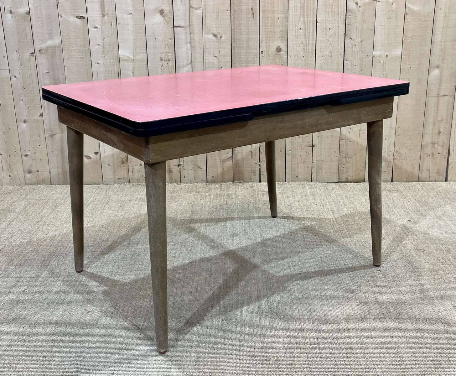 Formica and wood dining table from the 1960s