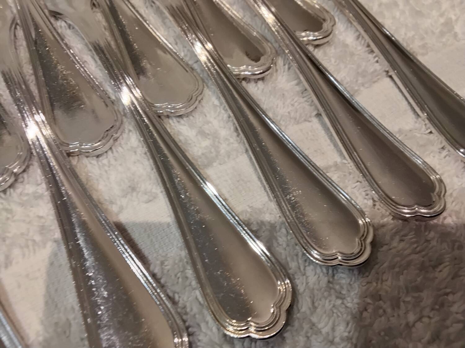 12 silver-plated snail forks by Christofle Spatours