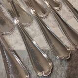 12 silver-plated snail forks by Christofle Spatours