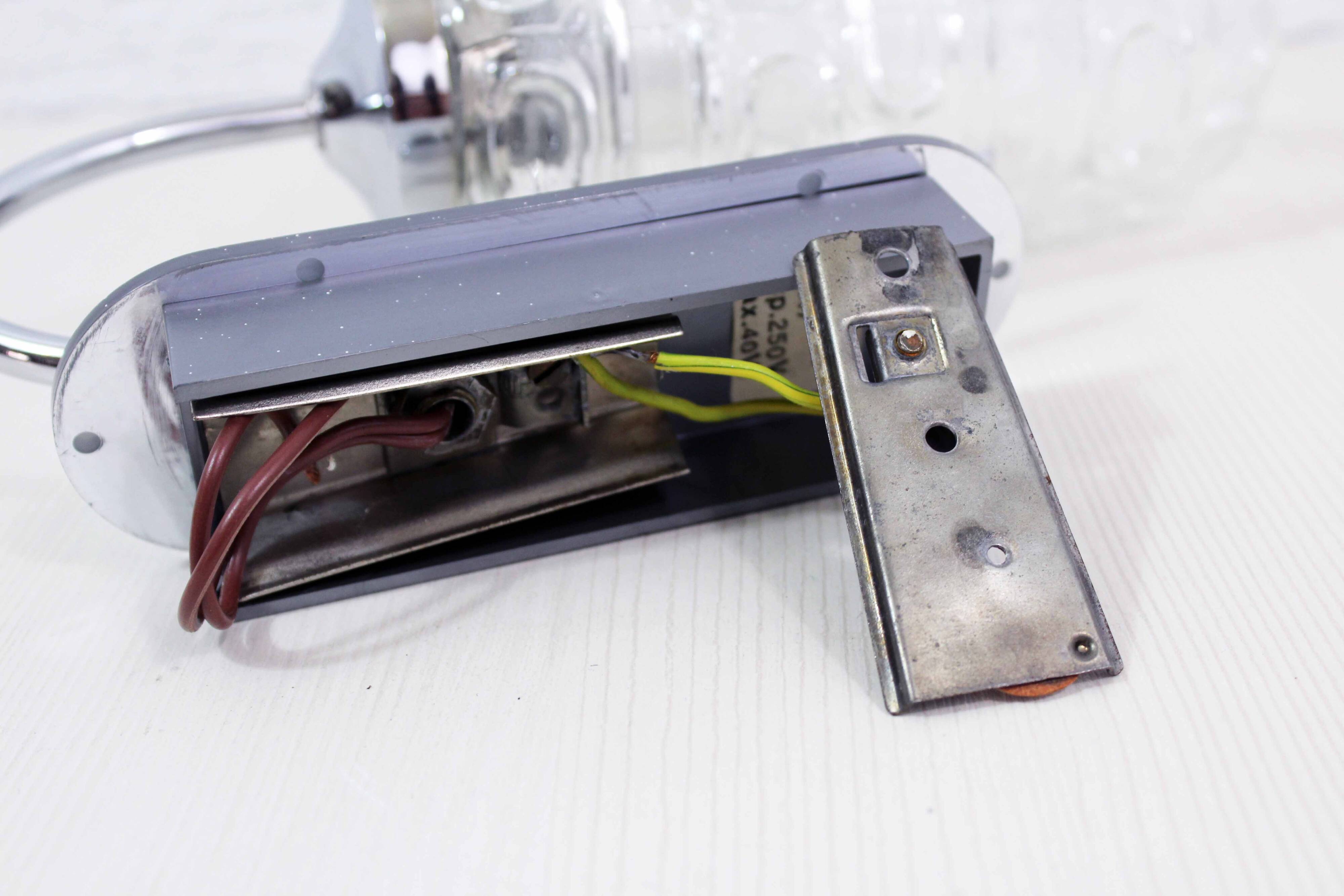 Vintage glass wall lamp