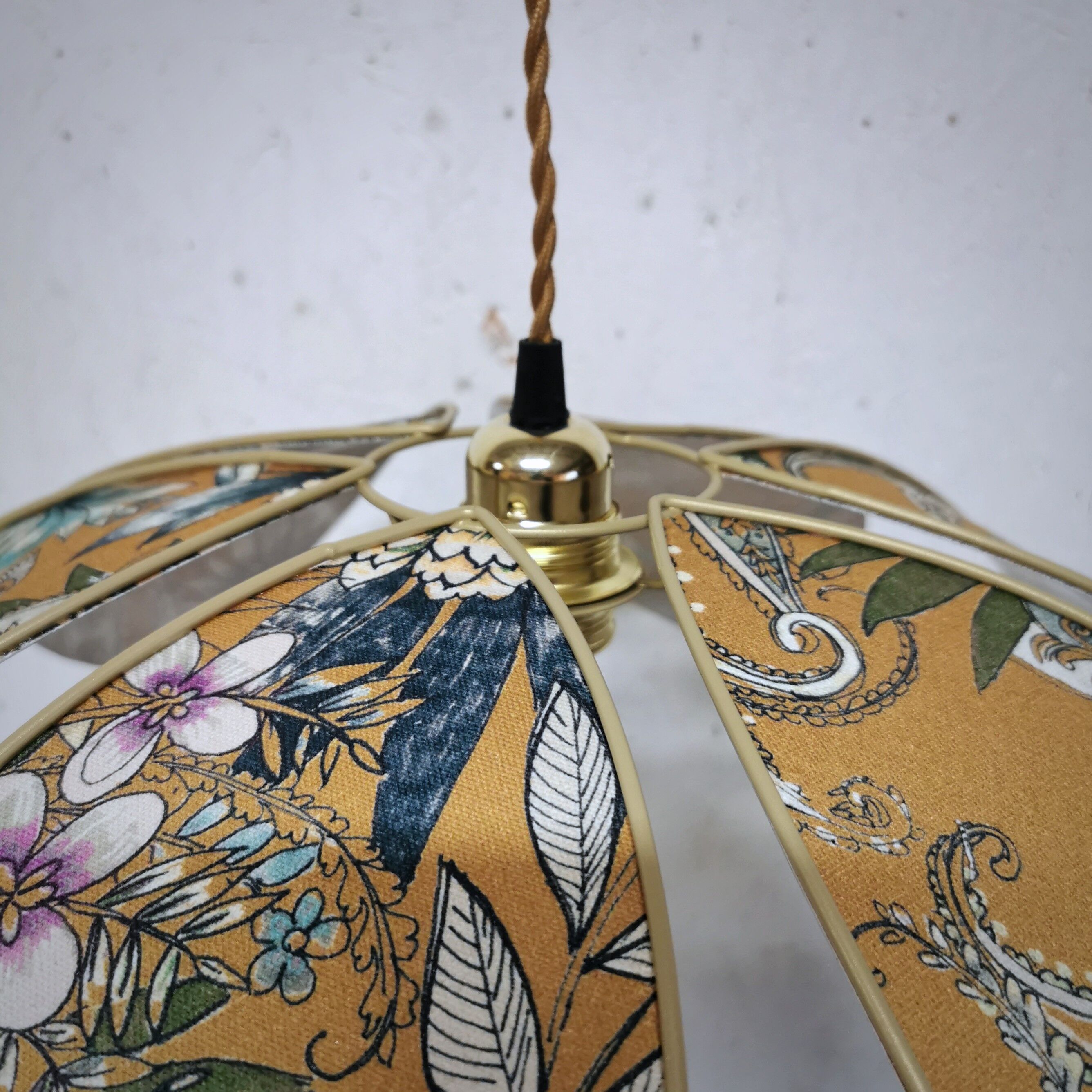 Hanging lamp flower 6 petals