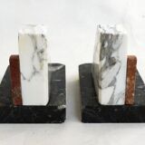 Art Deco marble bookends