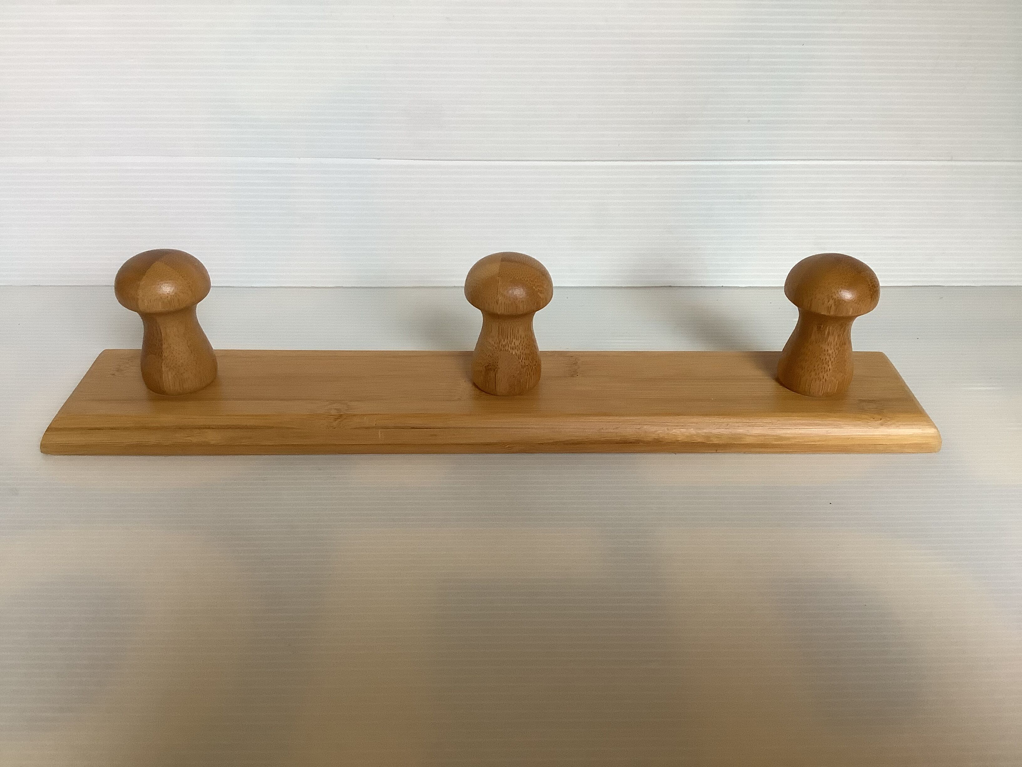 Porte manteau patères en forme de champignons bambou