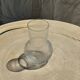 Ribbed glass ball vase