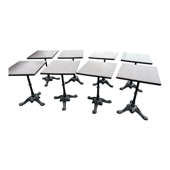 Set of 12 bistro tables