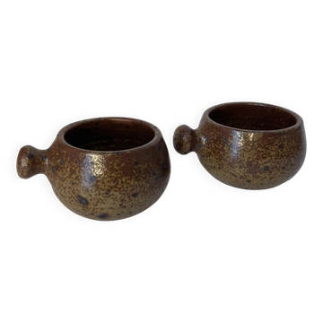 Pyrite stone bowls in