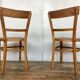 Paire de chaises bistrot troquet Fischel 1950