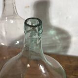 Antique colored demijohns (c.1920). Set of 3 pieces