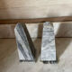 pair of obelisk bookends in marble Art Deco style