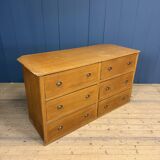 Antique painted Dutch counter