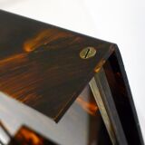 Large tortoiseshell resin tray