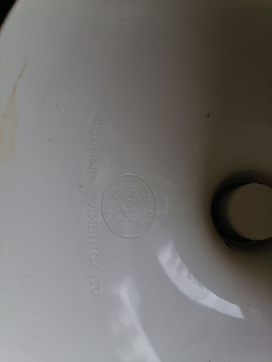 White drum sgabello design 1970