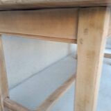 Solid wood farmhouse table
