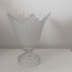 Art deco vase corolla in sandblasted glass