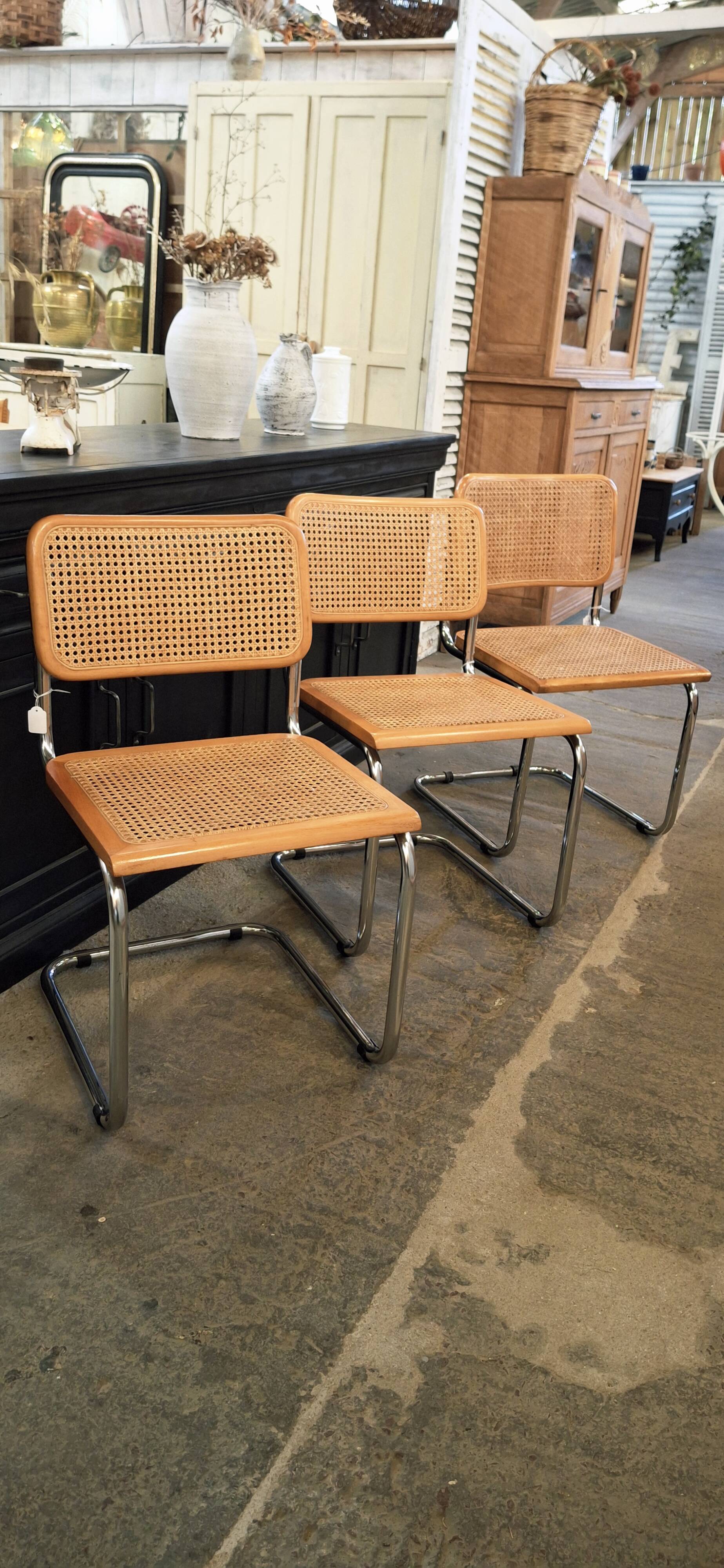 Chaises Marcel Breuer Cesca B 32