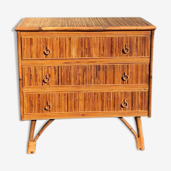 Rattan dresser