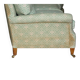 Canapé 1950's Howard & Son's Lenygon & Morant en tissu ticking courbé