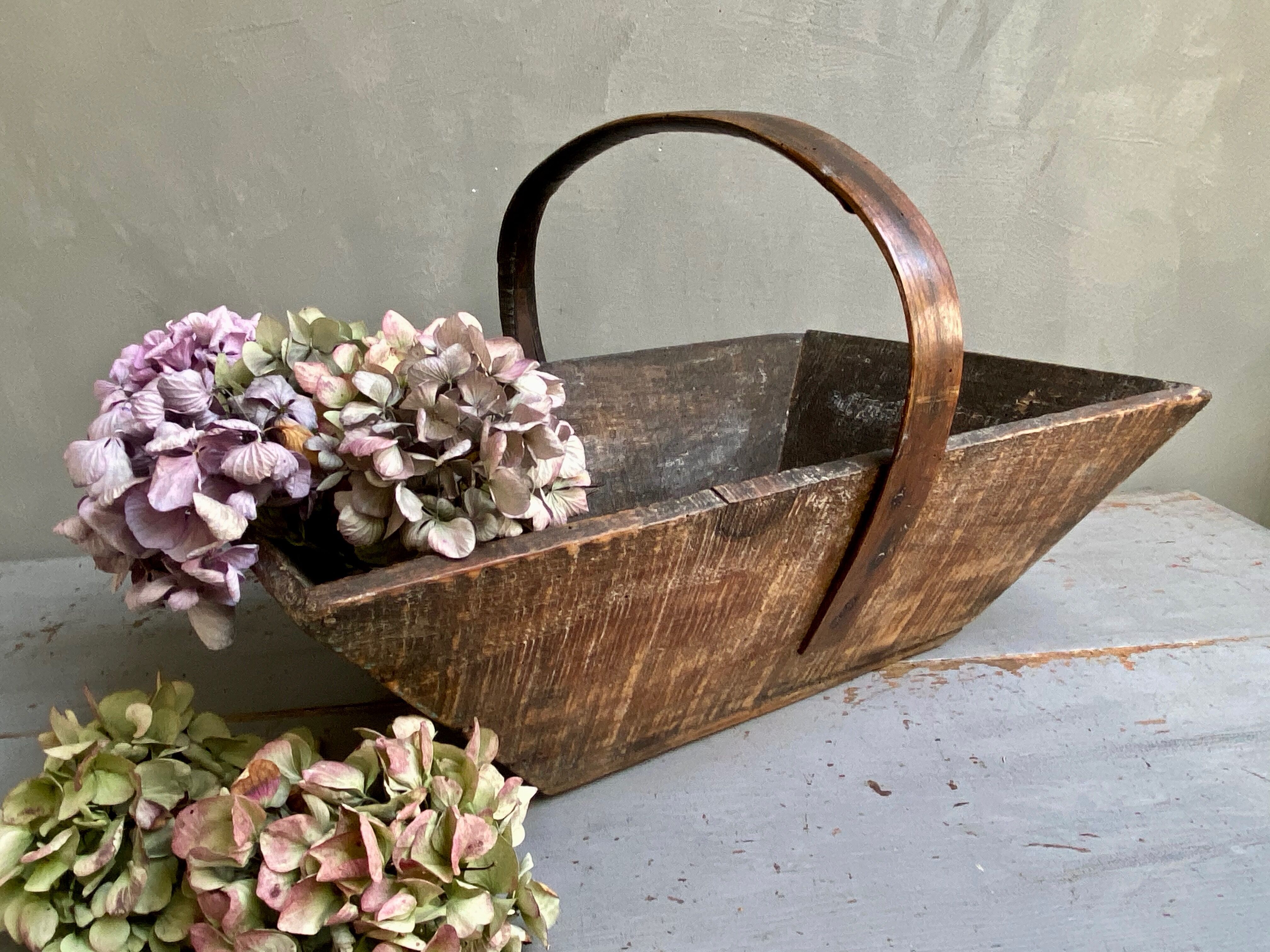 Wooden picking basket