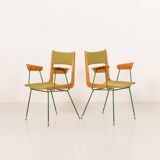 Boomerang chair attr. to Carlo De Carli, set of 2, Italy 1950s