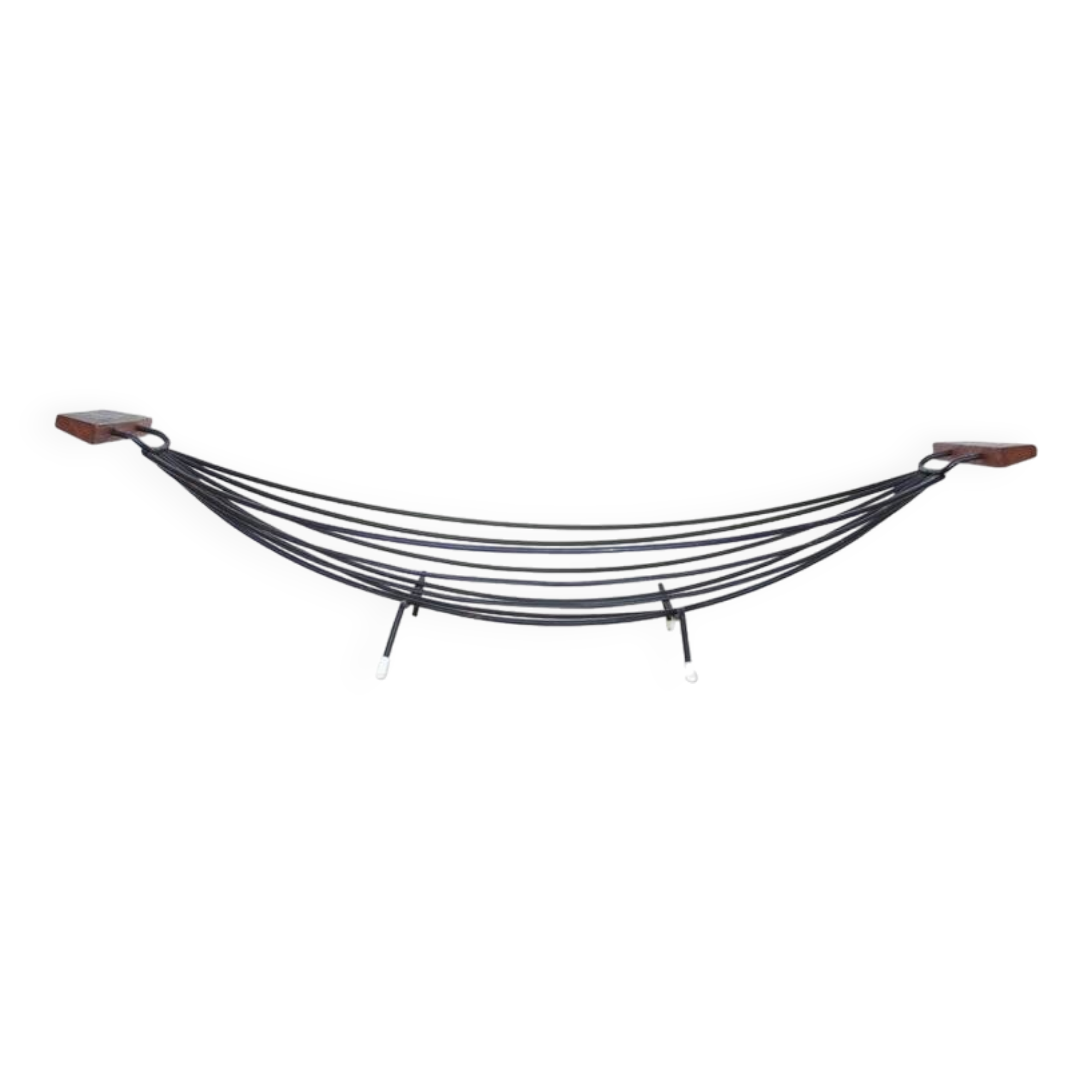 50s fruit bowl in wood and metal