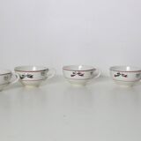 Set of 4 cups, vintage, French