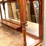 Showcase sideboard Louis XVI style solid wood XIX century