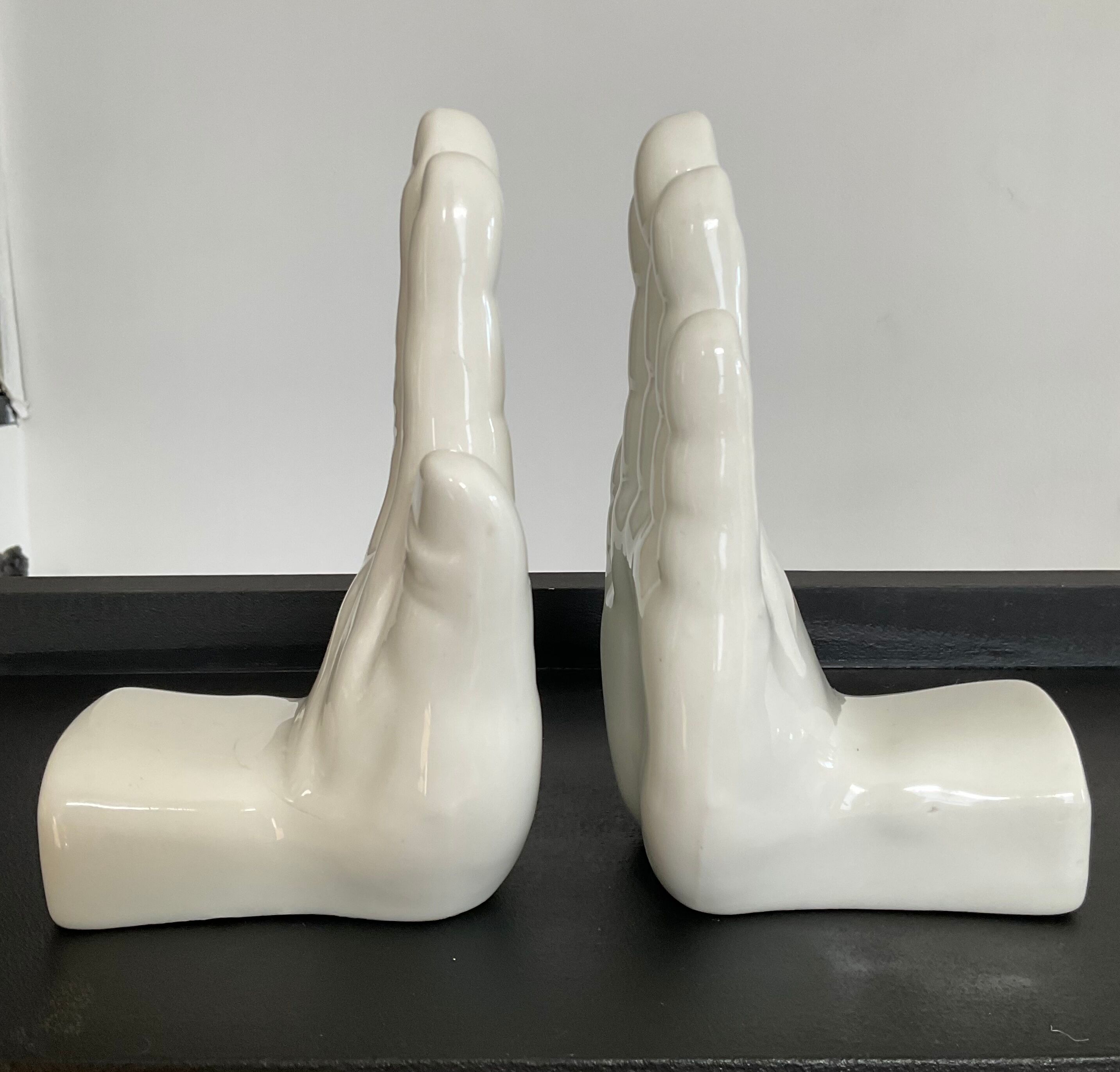 Pair of Ceramic Handends 70s-80s