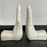 Pair of Ceramic Handends 70s-80s