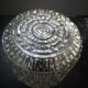 Plafonnier ancien applique vintage en verre blanc pointe diamant  1960 ø 14 cm 1970 vintage