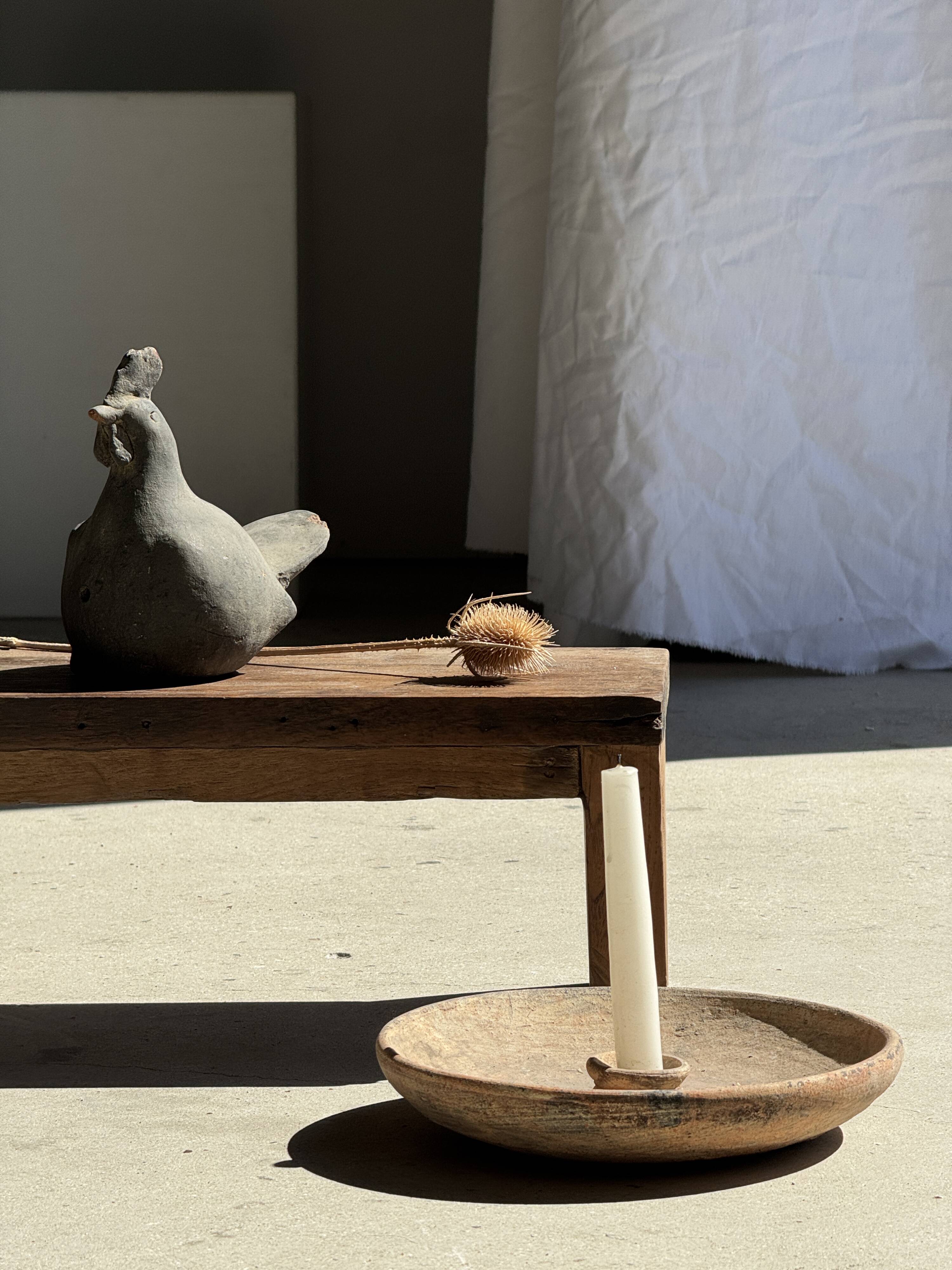 Artisanal dish in ancient Indonesian terracotta D24 H5