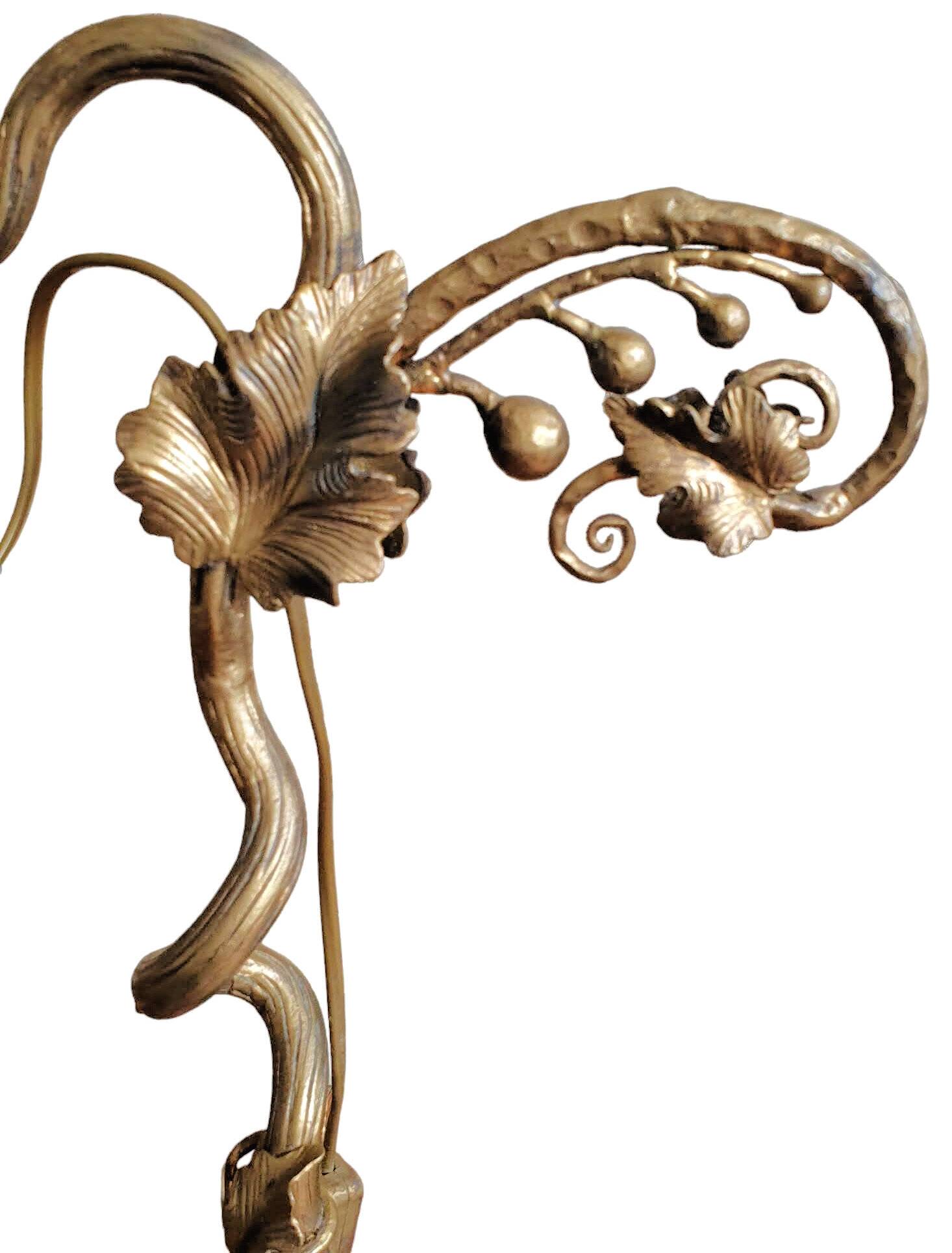 Wrought iron lamp 1900 style