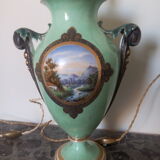 Pair of legs of porcelain lamps from Paris