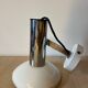Wall light in metal and chrome-plated plastic