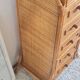 Commode en rotin circa années 70