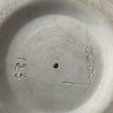 Art Deco polychrome ceramic cup with geometric patterns, 20th century