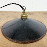 Industrial Black Enamel Light, 1930s