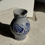 Large blue West Germany pitcher