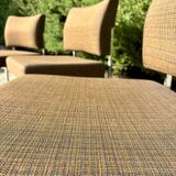 Set of 3 armchairs, 1970s.