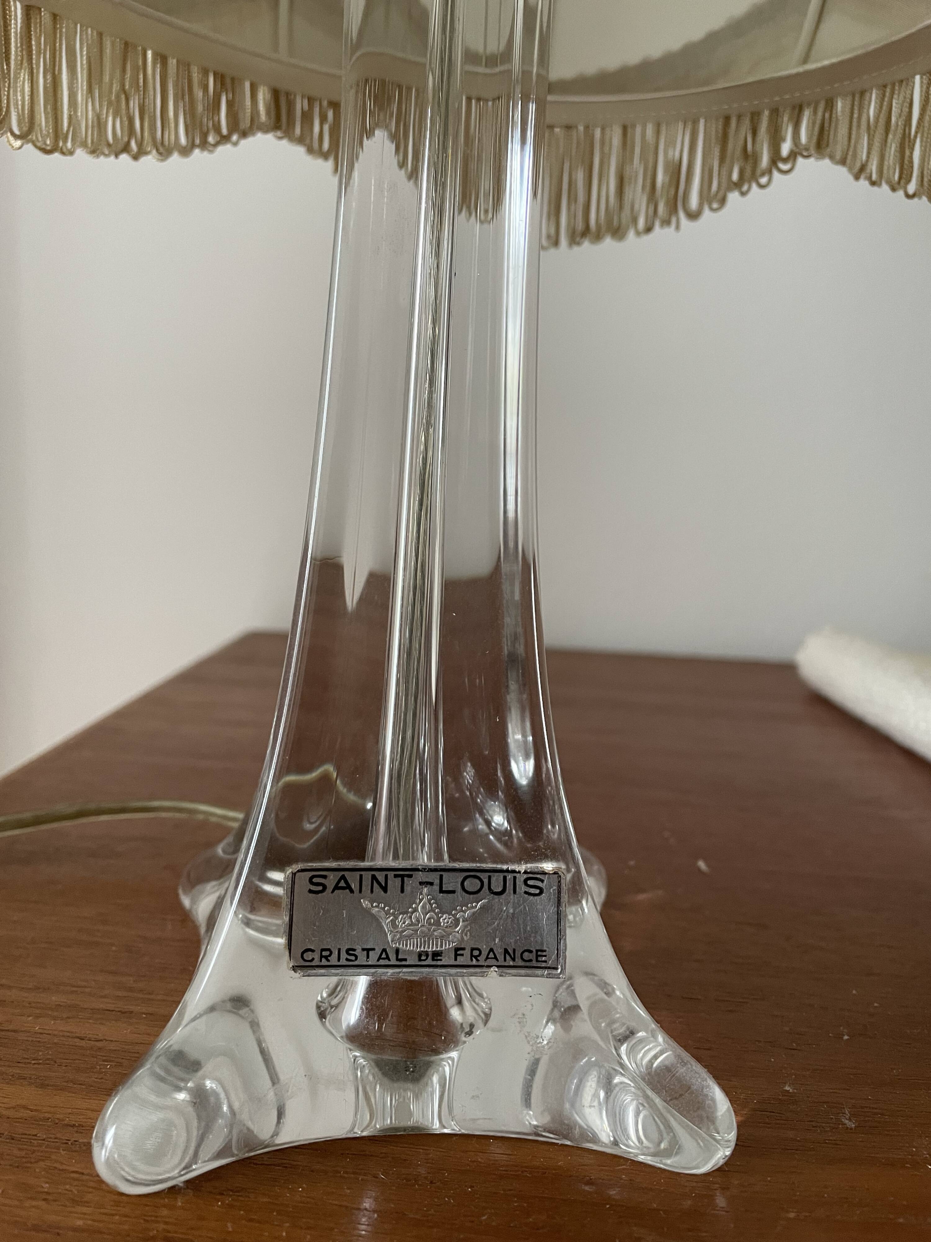 Table lamp, Saint Louis crystal foot
